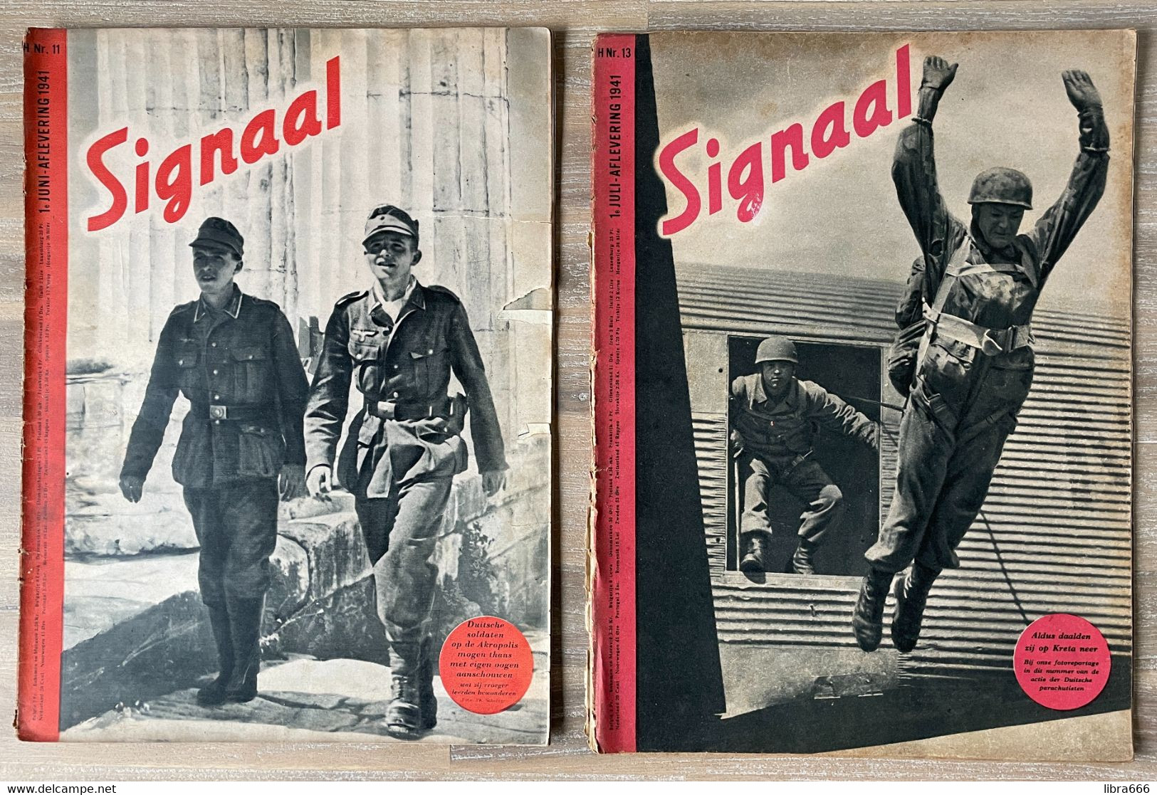 2X SIGNAAL H Nr 11&13 - 1941 - Incompleet! - Holandés