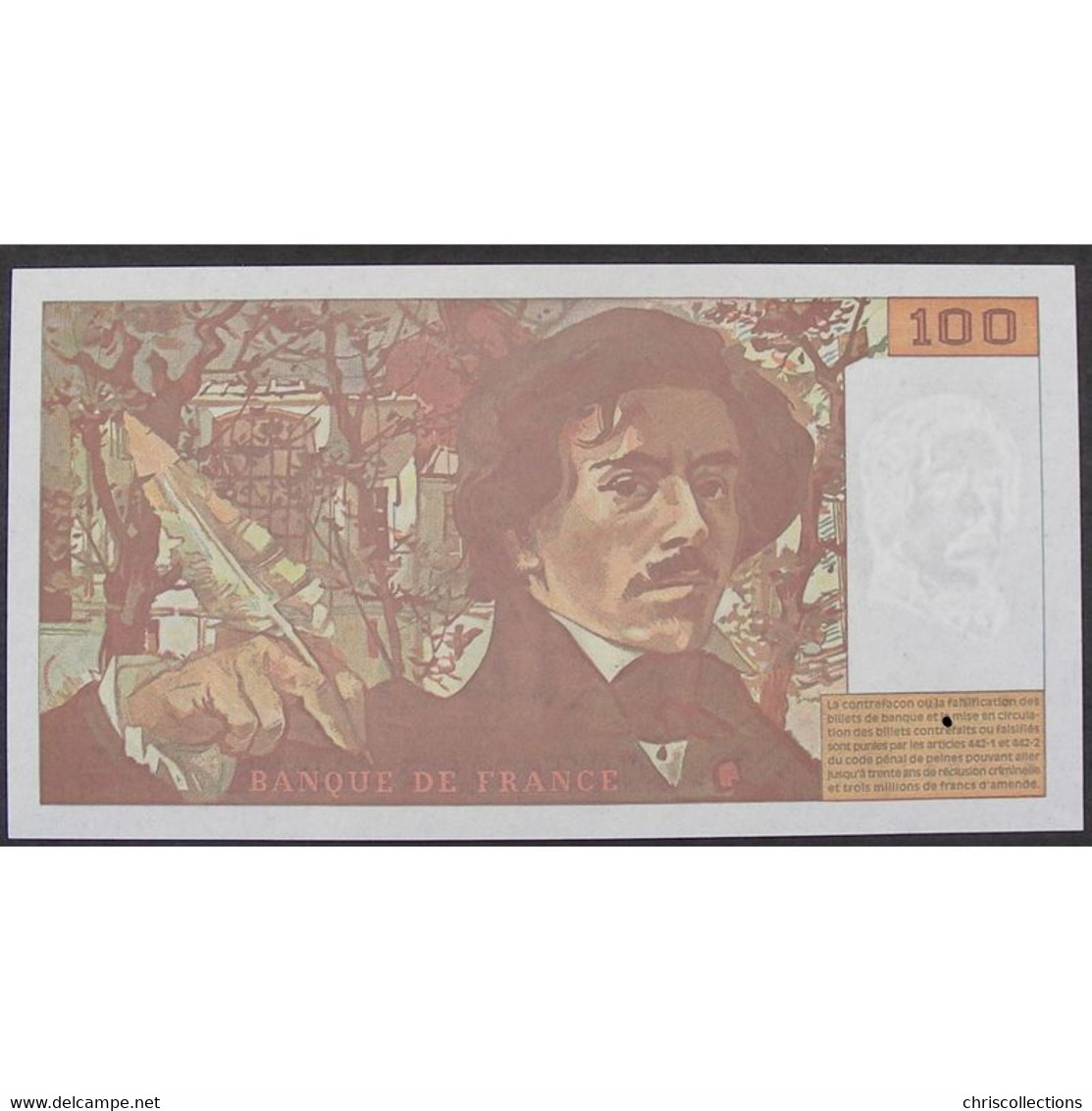 100 Francs Delacroix 1995, Q.259 , SPL - 100 F 1978-1995 ''Delacroix''