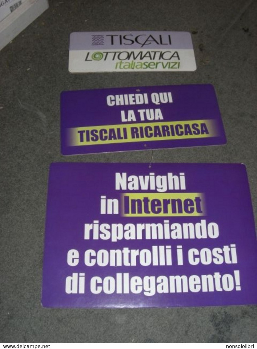 LOCANDINA PUBBLICITARIA TISCALI - Pappschilder