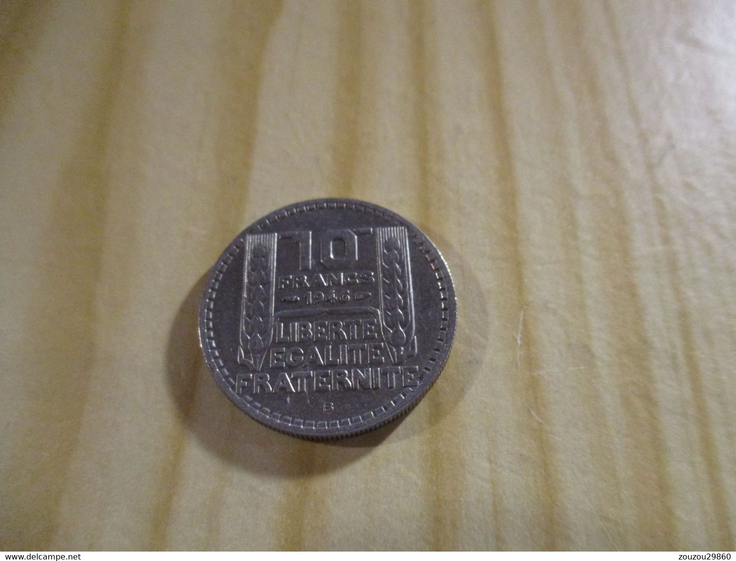 France - 10 Francs Turin 1946 B,grosse Tête,rameaux Courts.N°1636. - Altri & Non Classificati