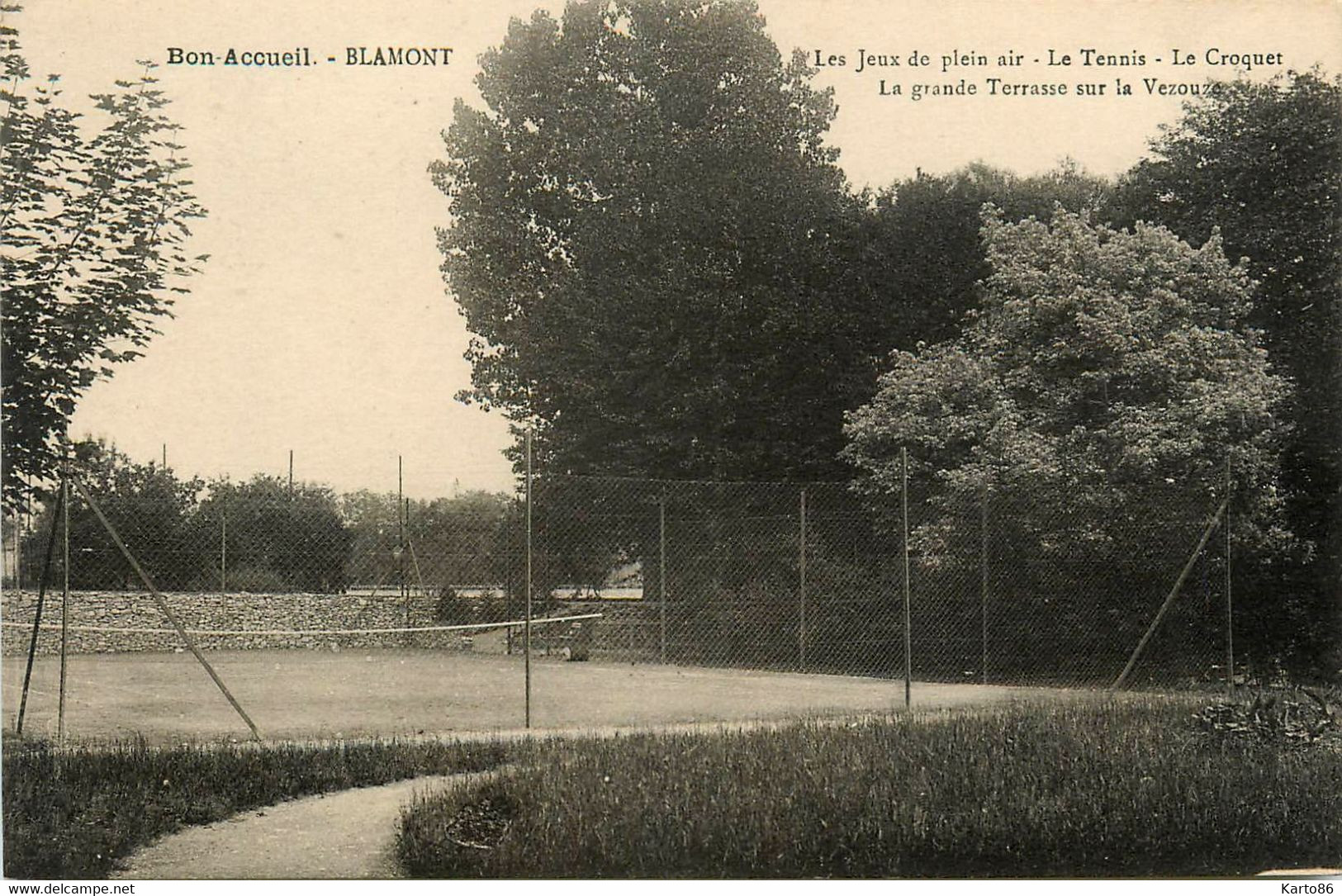 Blamont * Bon Accueil * Les Jeux De Plein Air , Le Tennis , Le Croquet * Sport - Blamont
