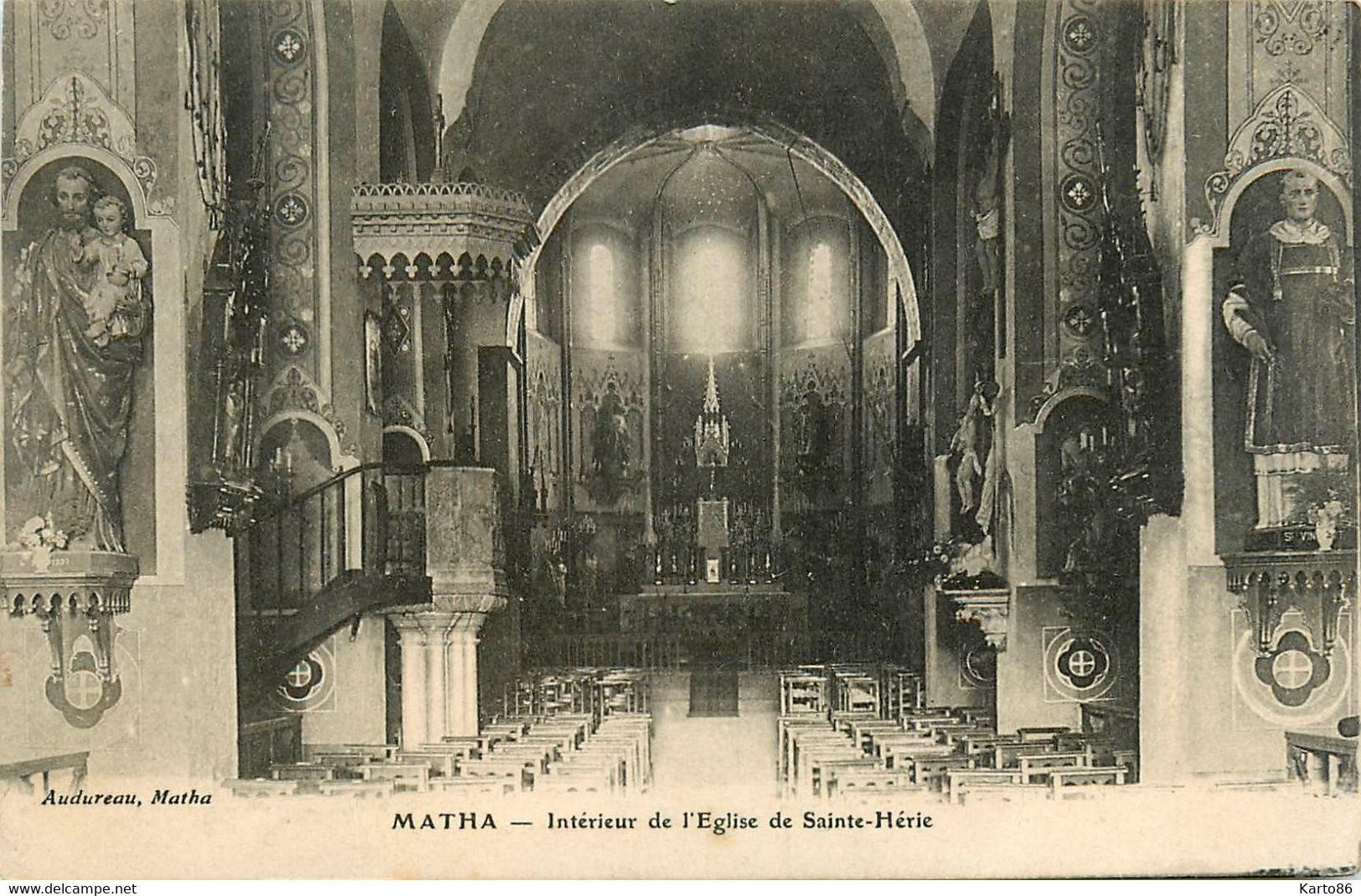 Matha * Intérieur De L'église De Ste Hérie - Matha