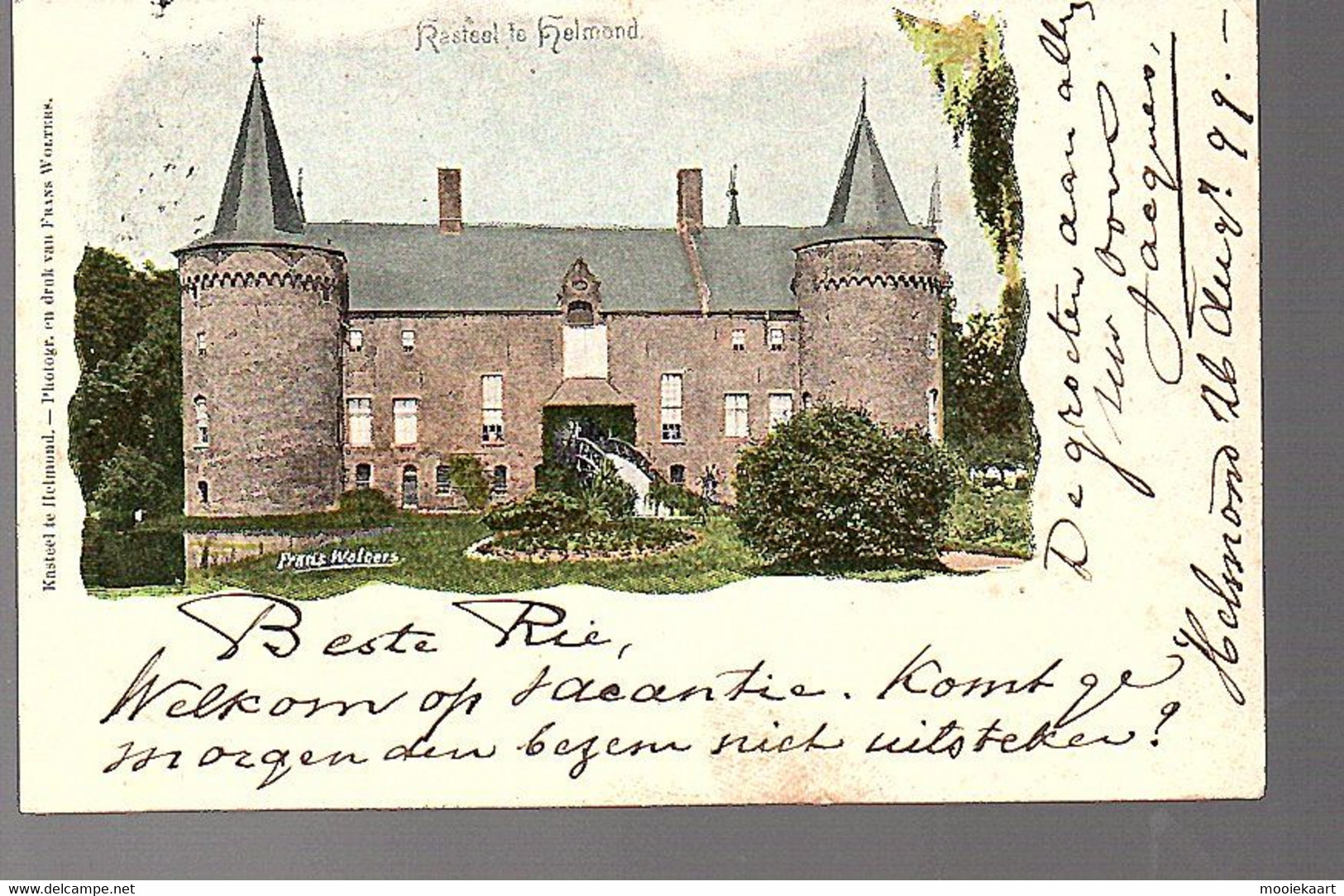 1899! Helmond Kasteel ZEER VROEGE KAART (75-15) - Helmond