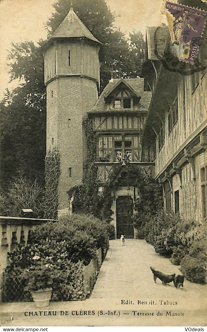 033 616 - CPA - France (76) Seine Maritime - Château De Clères - Terrasse Du Manoir - Clères