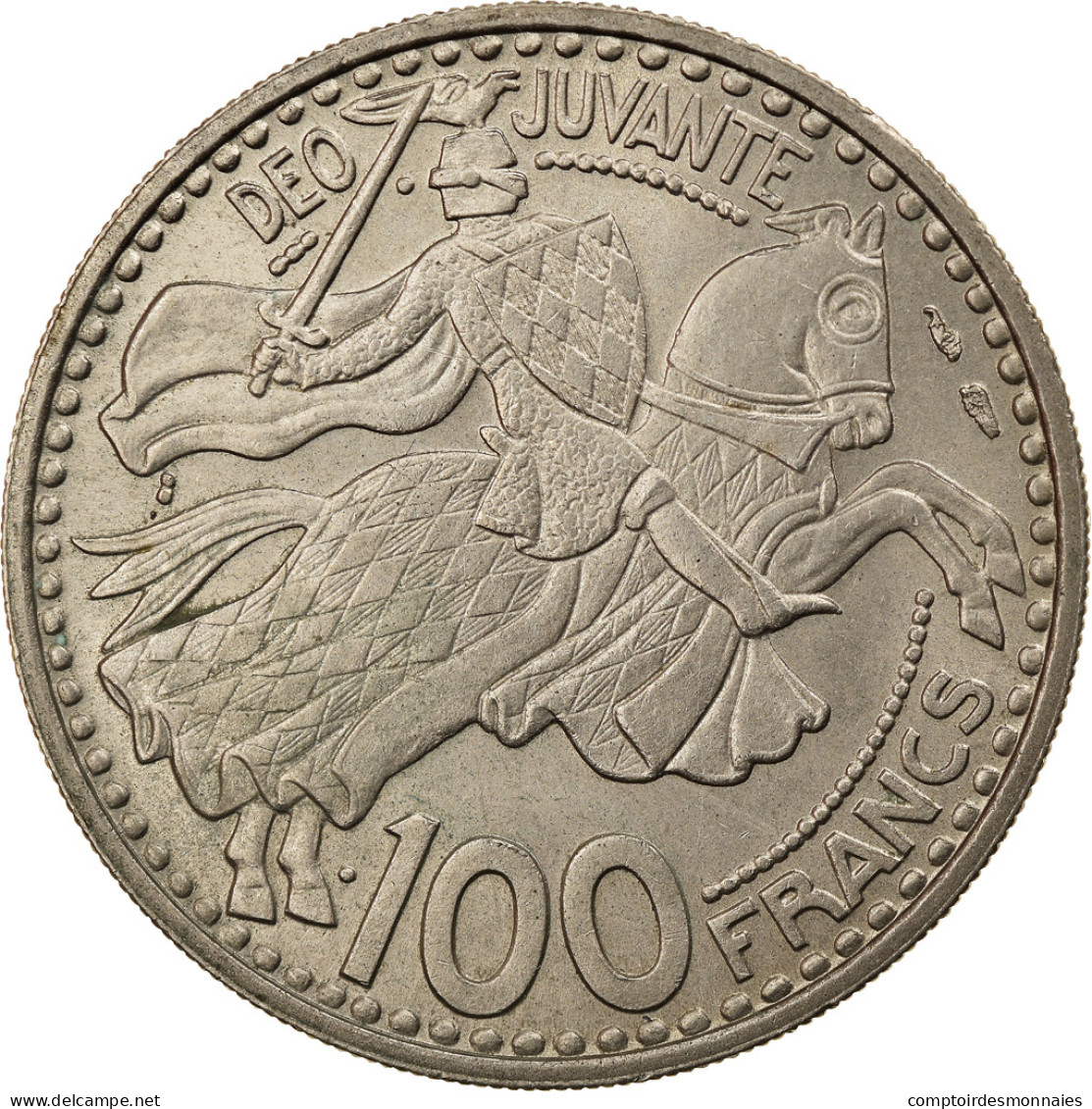 Monnaie, Monaco, Rainier III, 100 Francs, Cent, 1950, Monaco, TTB+ - 1949-1956 Franchi Antichi