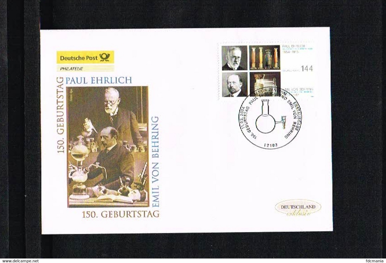 Famous People - Nobel Prize Winners - Paul Ehrlich - Emil Von Behring - FDC Mi. 2389 Germany 2004 [KF064] - Nobel Prize Laureates