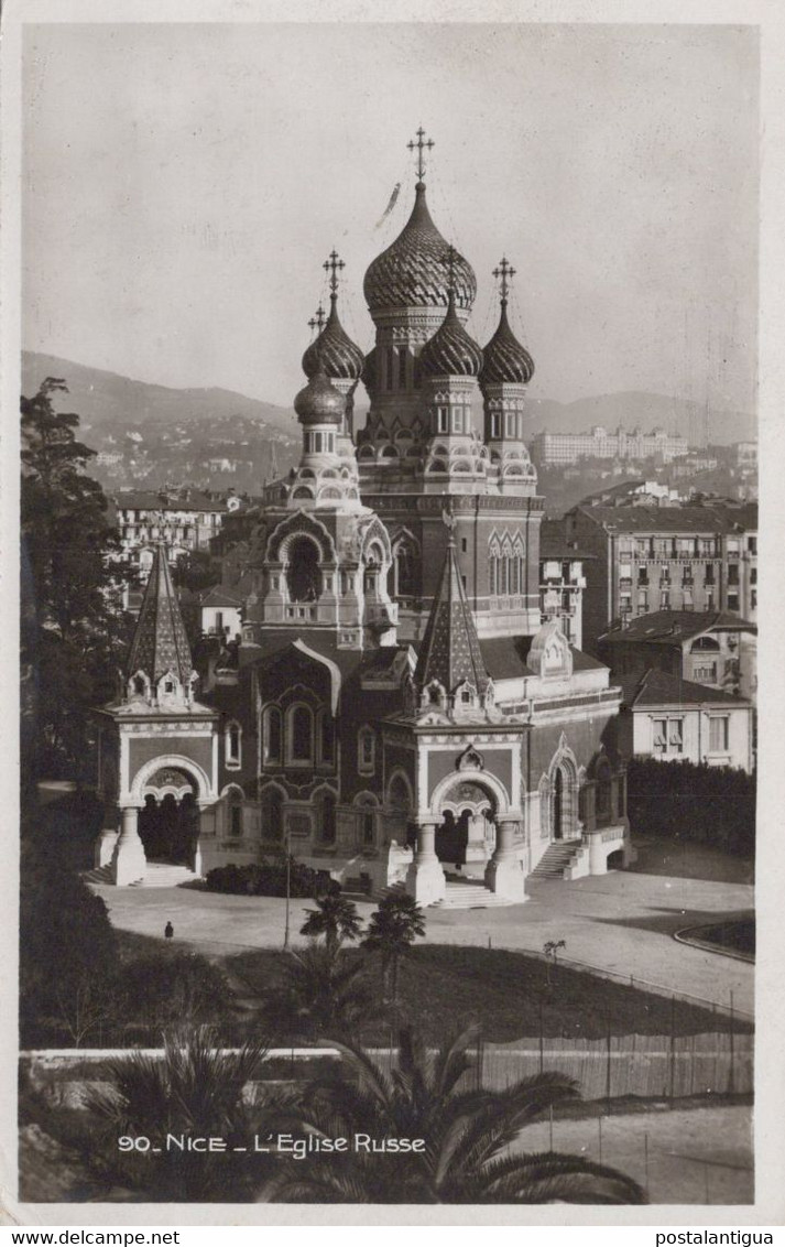 POSTAL FRANCIA - NIZA - NICE - L'EGLISE RUSSE - LES EDITIONS FRANK - Sonstige & Ohne Zuordnung