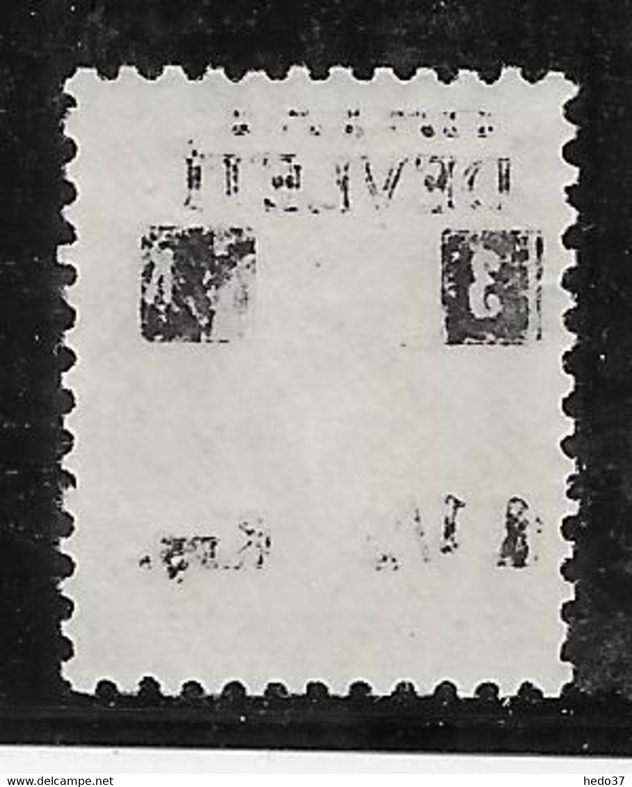 Turquie Alexandrette N°19 - Variété Surcharge Recto-verso  - Neuf ** Sans Charnière - TB - 1934-39 Sandjak D'Alexandrette & Hatay