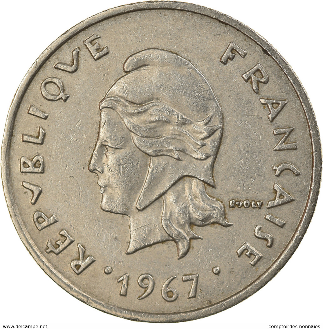 Monnaie, Nouvelle-Calédonie, 10 Francs, 1967, Paris, TTB+, Nickel, KM:5 - Nouvelle-Calédonie