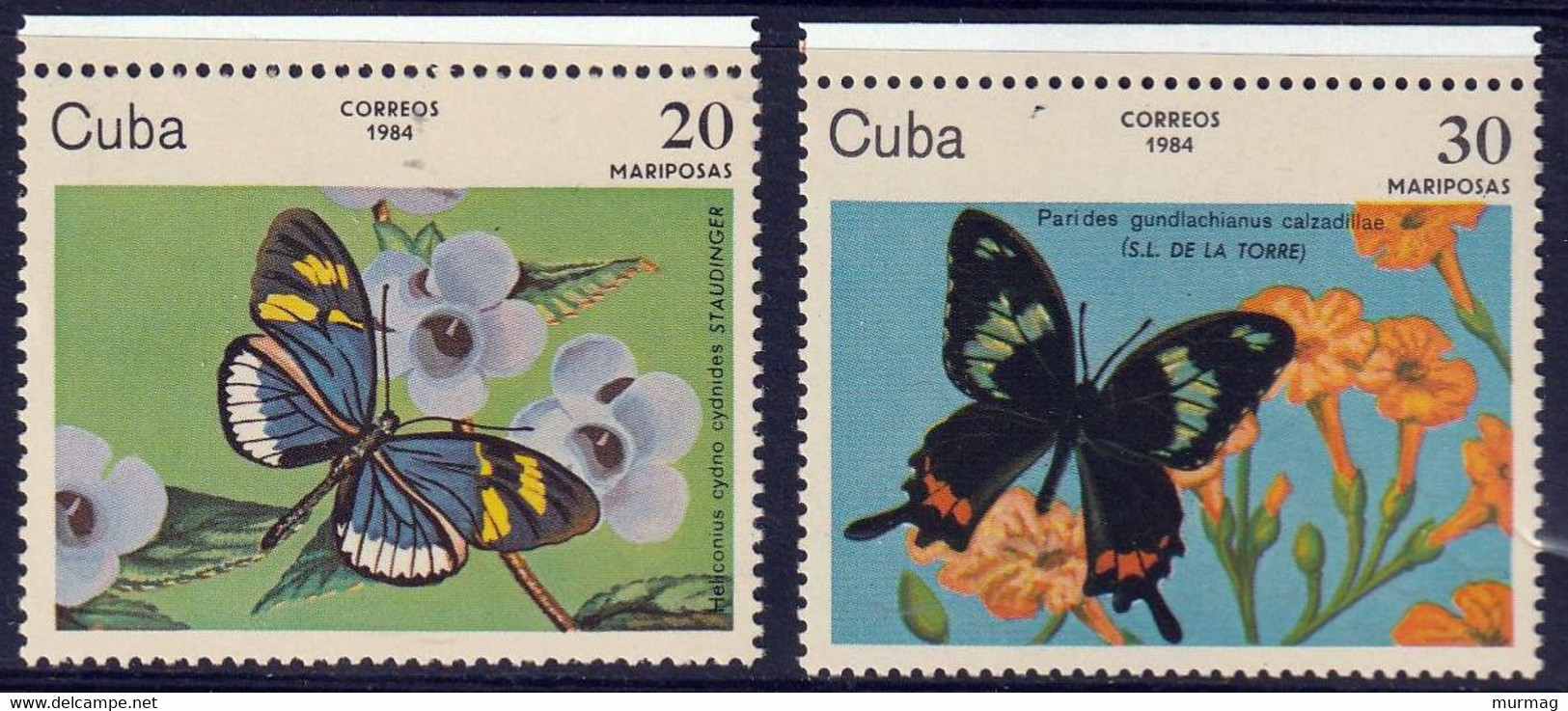 CUBA - Faune, Papillons - Y&T N° 2515-2521 - MNH - Sonstige & Ohne Zuordnung