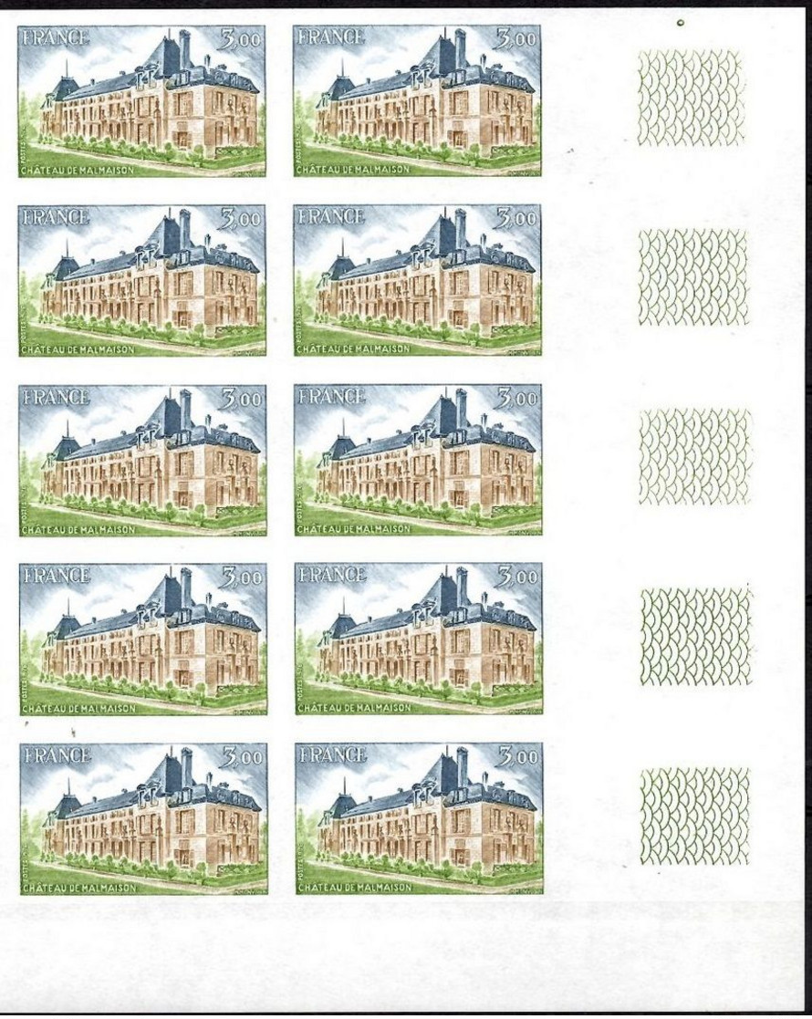 France Maury N° 1873 En Bloc De Dix Timbres Non Dentelés Neufs ** MNH. TB. A Saisir! - Ohne Zuordnung