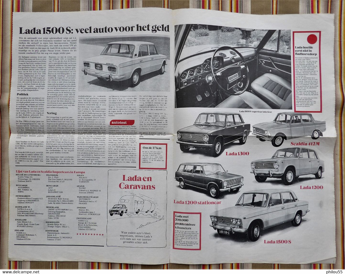 Journal  Lada Revue 1974 - Pratique