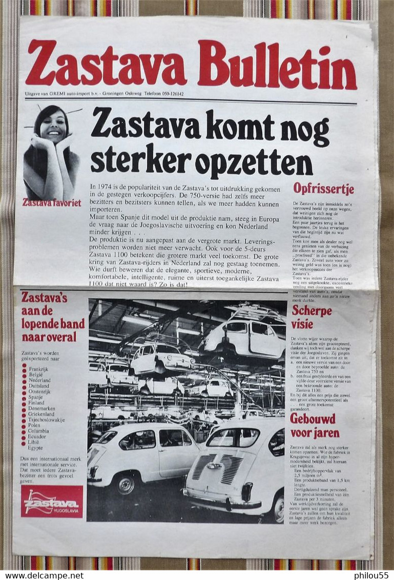 Journal Zastava Bulletin 1974 - Pratique
