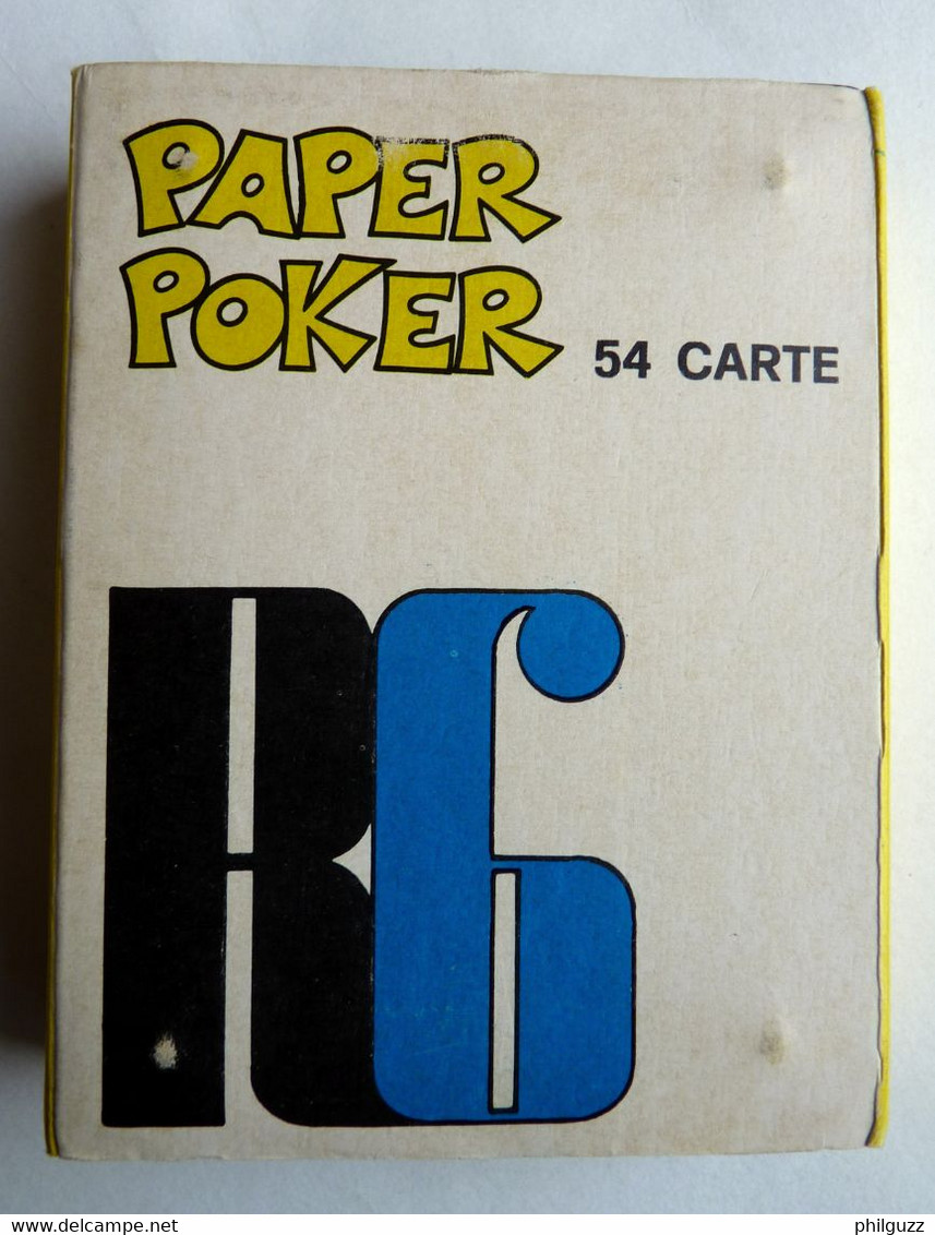 JEU DE CARTES PAPER POKER -  WALT DISNEY -  RG 80's TAILLE Normale - Statuettes En Résine