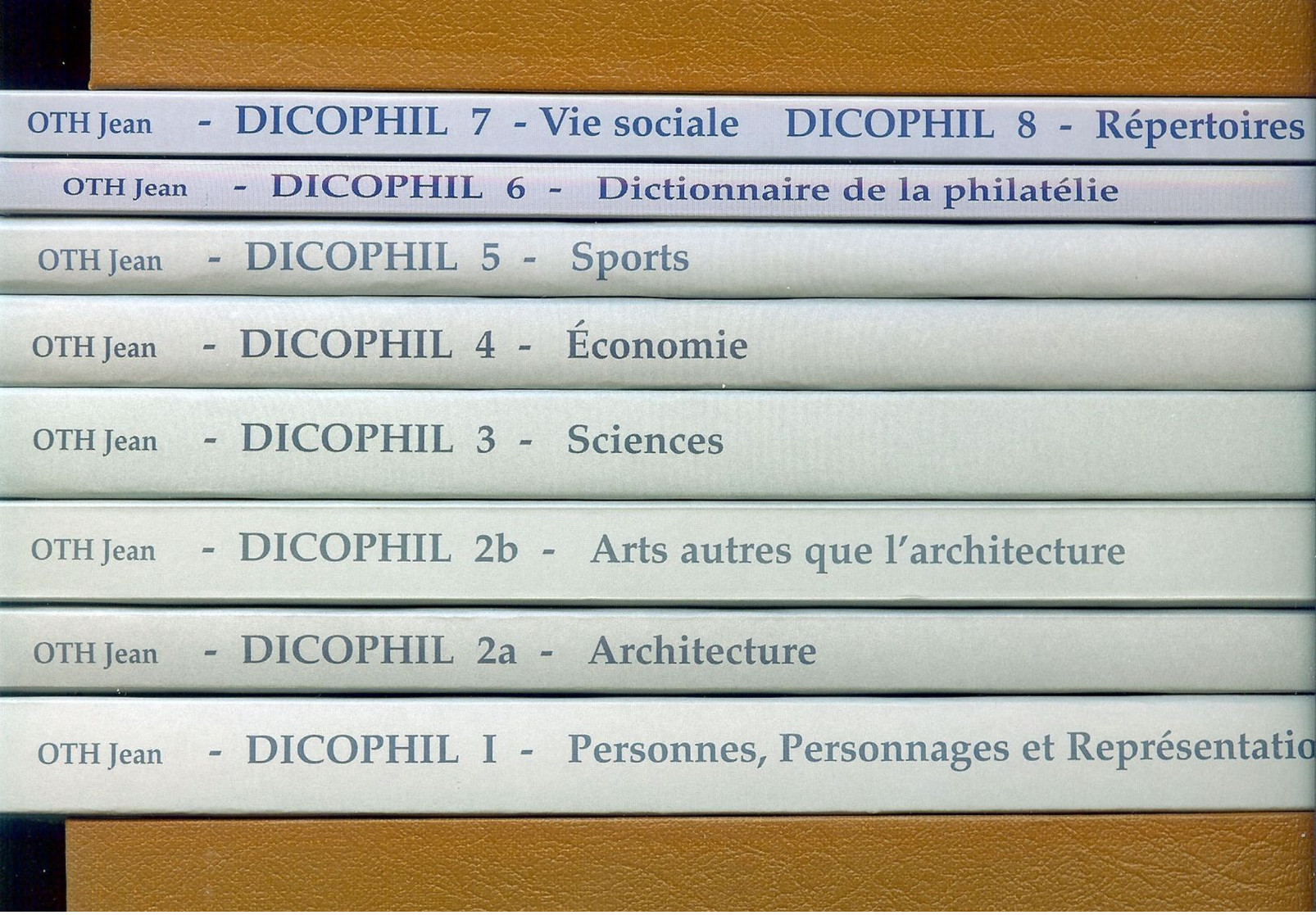 Dicophil De Jean Oth / 8 Volumes Comprenant La Description De Tous Les Timbres Belges De 1849 à 2001/ - Sonstige & Ohne Zuordnung