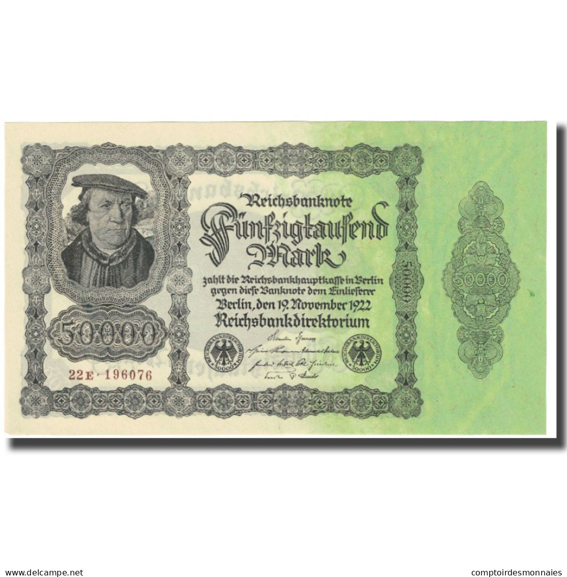 Billet, Allemagne, 50,000 Mark, 1922, 1922-11-19, KM:79, NEUF - 50000 Mark