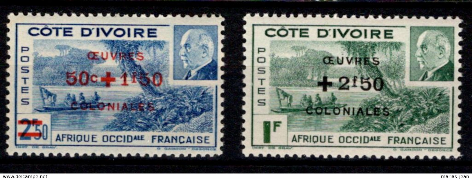 Ex Colonie Française * Cote D'Ivoire * Poste  175/176  Qualité Luxe N** - Unused Stamps