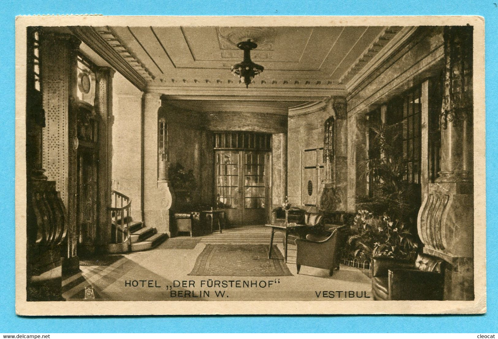 Berlin Hotel "Der Fürstenhof" 1909 - Vestibul - Other & Unclassified