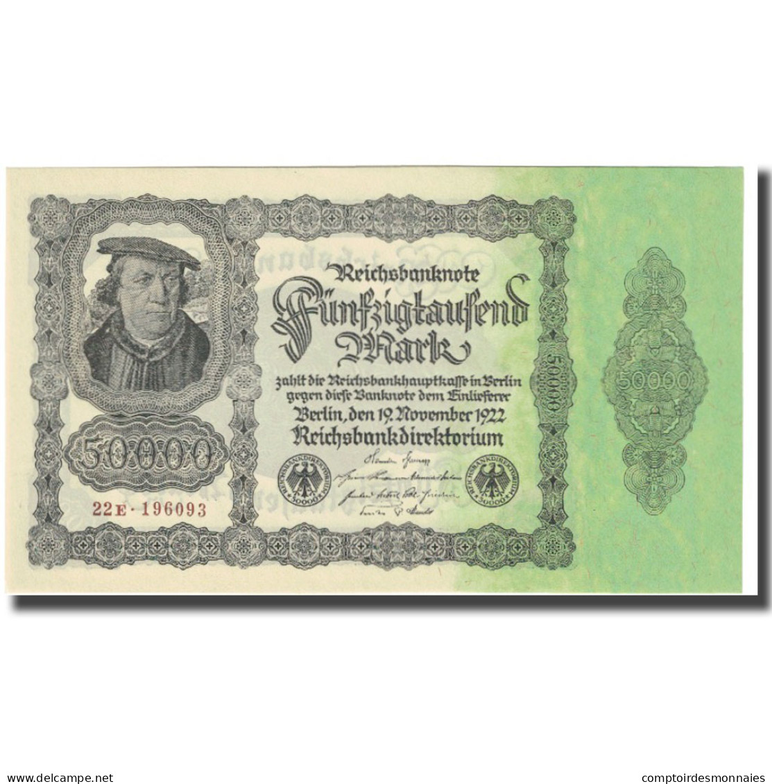 Billet, Allemagne, 50,000 Mark, 1922, 1922-11-19, KM:79, NEUF - 50000 Mark