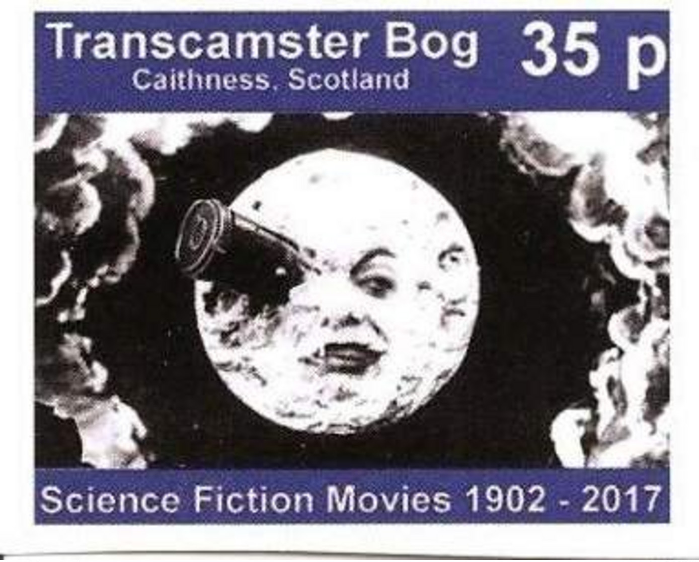 SCOTLAND - TRANSCAMSTER BOG - 2017 - Science Fiction Movies - Imperf Single Stamp - Mint Never Hinged No Gum - Local - Cinderellas