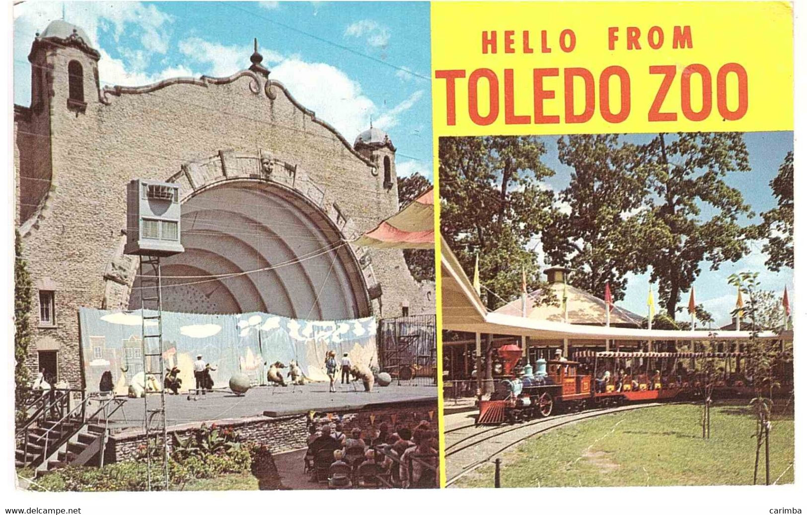 TOLEDO ZOO CARTOLINA PER ITALY - Toledo