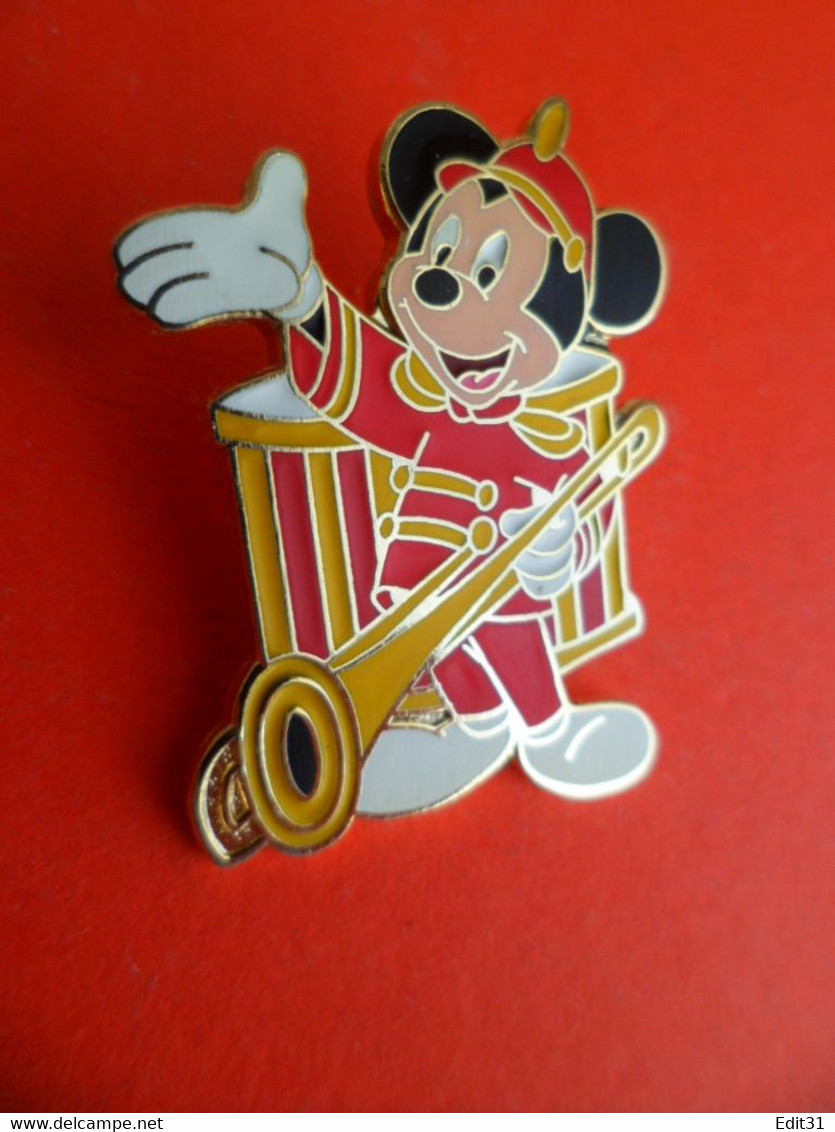 Pins EGF Email BD Disney -  Mickey Musicien Au Cirque - Signé Officiel Trading 2008 - - Disney