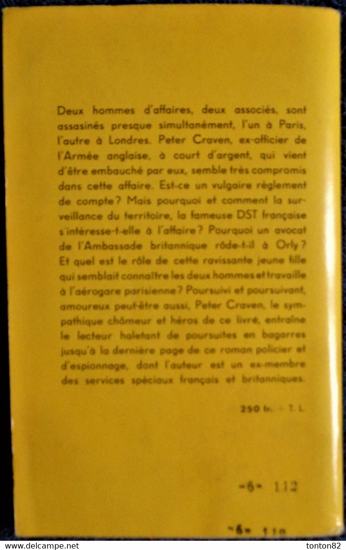 E. Piquet-Wicks - Alerte à Orly - Collection Policière Denoël N° 1 - ( 1958 ) . - Arthème Fayard - Autres