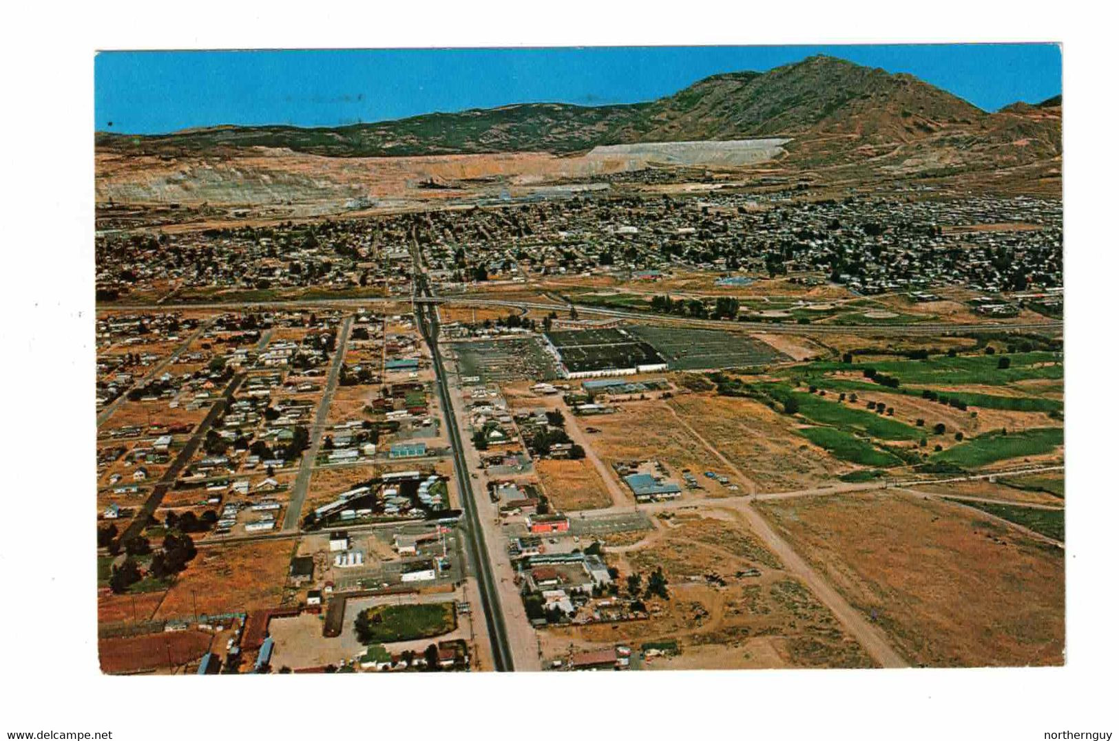 BUTTE, Montana, USA, Bird's Eye View, 1982 Chrome Postcard - Butte