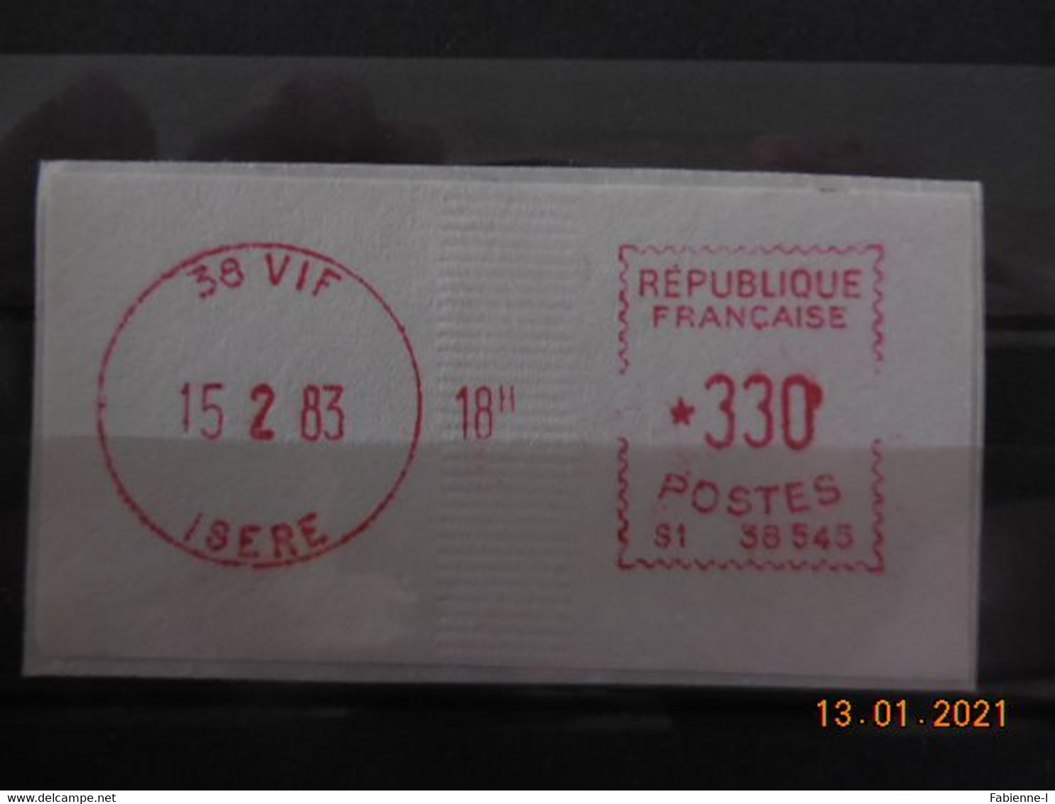 Vignette D'affranchissement Du Bureau De Vif 1983 - 1969 Montgeron – White Paper – Frama/Satas