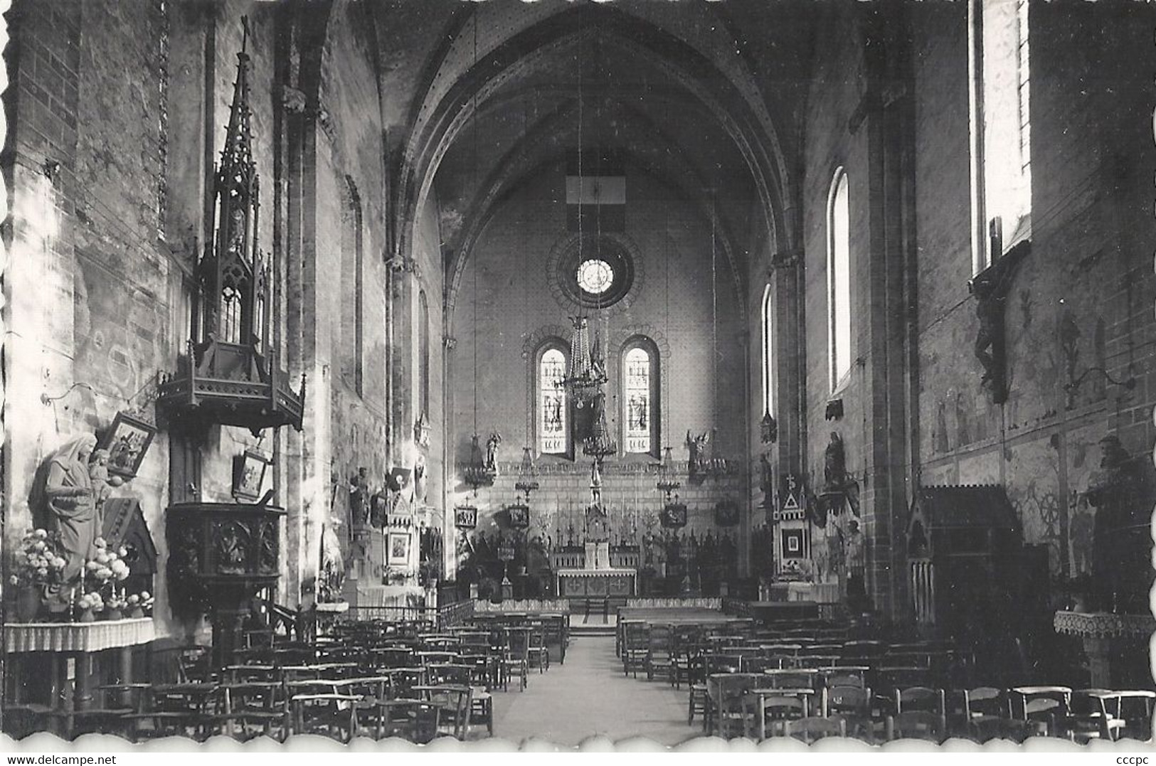 CPSM Villeneuve De Marsan L'intérieur De L'Eglise - Villeneuve De Marsan