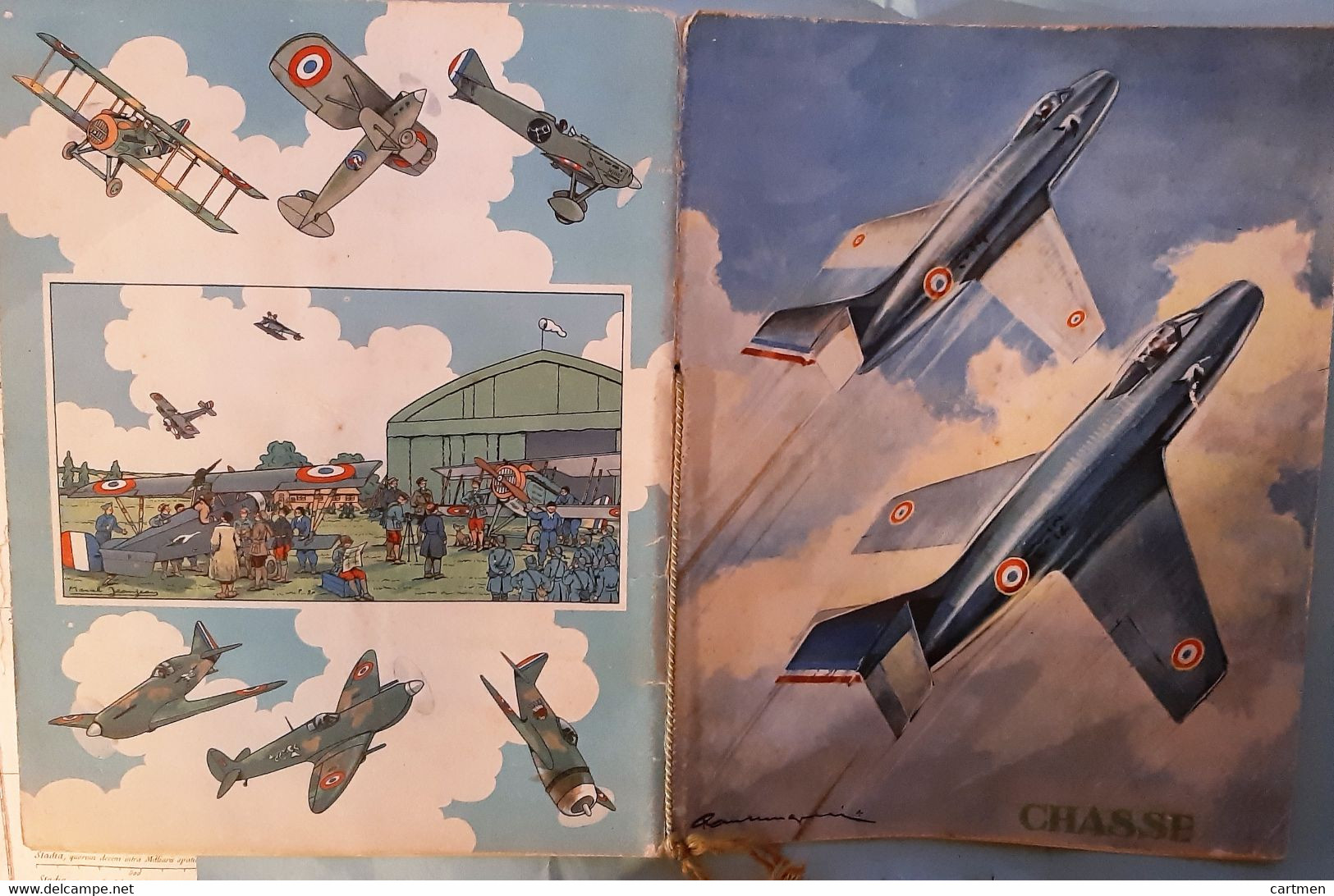 AVIATION DE CHASSE LIVRET ILLUSTRE PAR JEANJEAN  DE 96 INSIGNES D'AVIONS DE CHASSE - Aviation