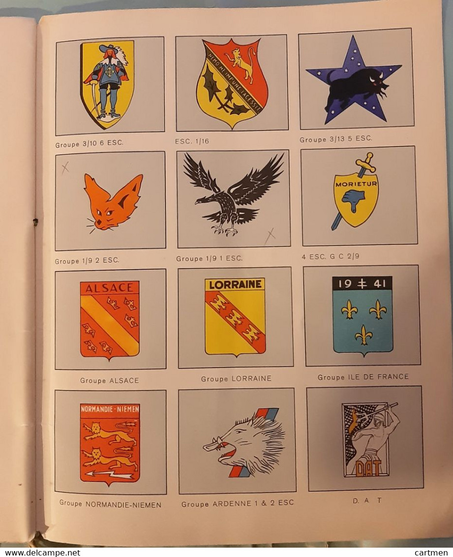 AVIATION DE CHASSE LIVRET ILLUSTRE PAR JEANJEAN  DE 96 INSIGNES D'AVIONS DE CHASSE - Aviation