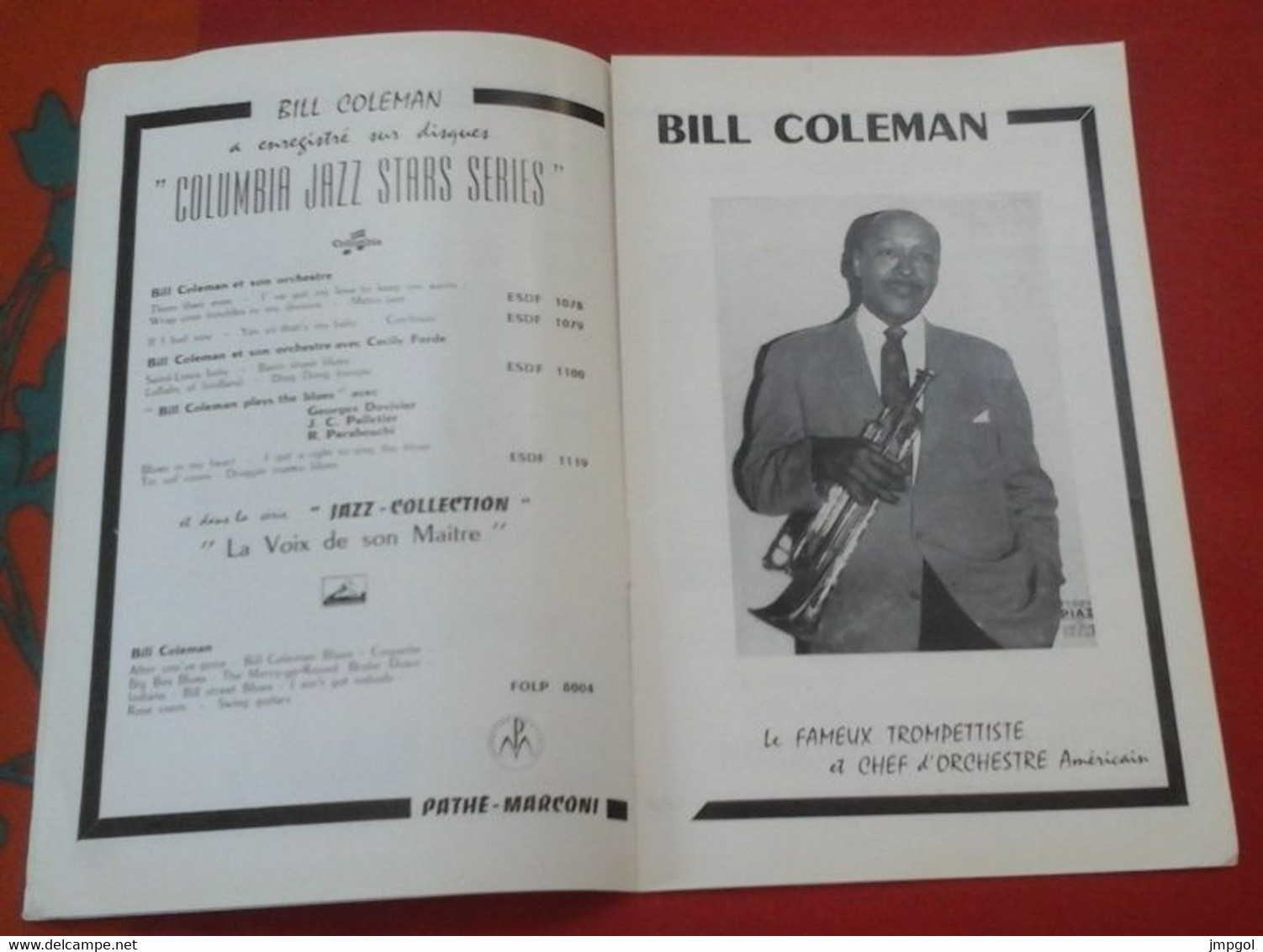 Programme Alhambra Paris Cinéma Music Hall 1956 Bill Coleman Maxim Saury Blue Stars, 2 Rouquines Dans La Bagarre - Programmes