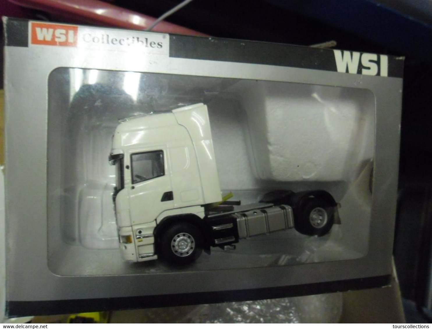 CAMION TRACTEUR WSI 1:50 SCANIA TOPLINE 4x2 WHITE TRACTOR REF 9172 - Vrachtwagens, Bus En Werken