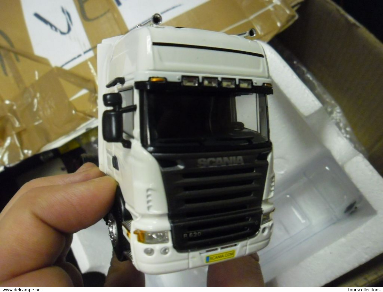 CAMION TRACTEUR WSI 1:50 SCANIA TOPLINE 4x2 WHITE TRACTOR REF 9172 - Camions, Bus Et Construction