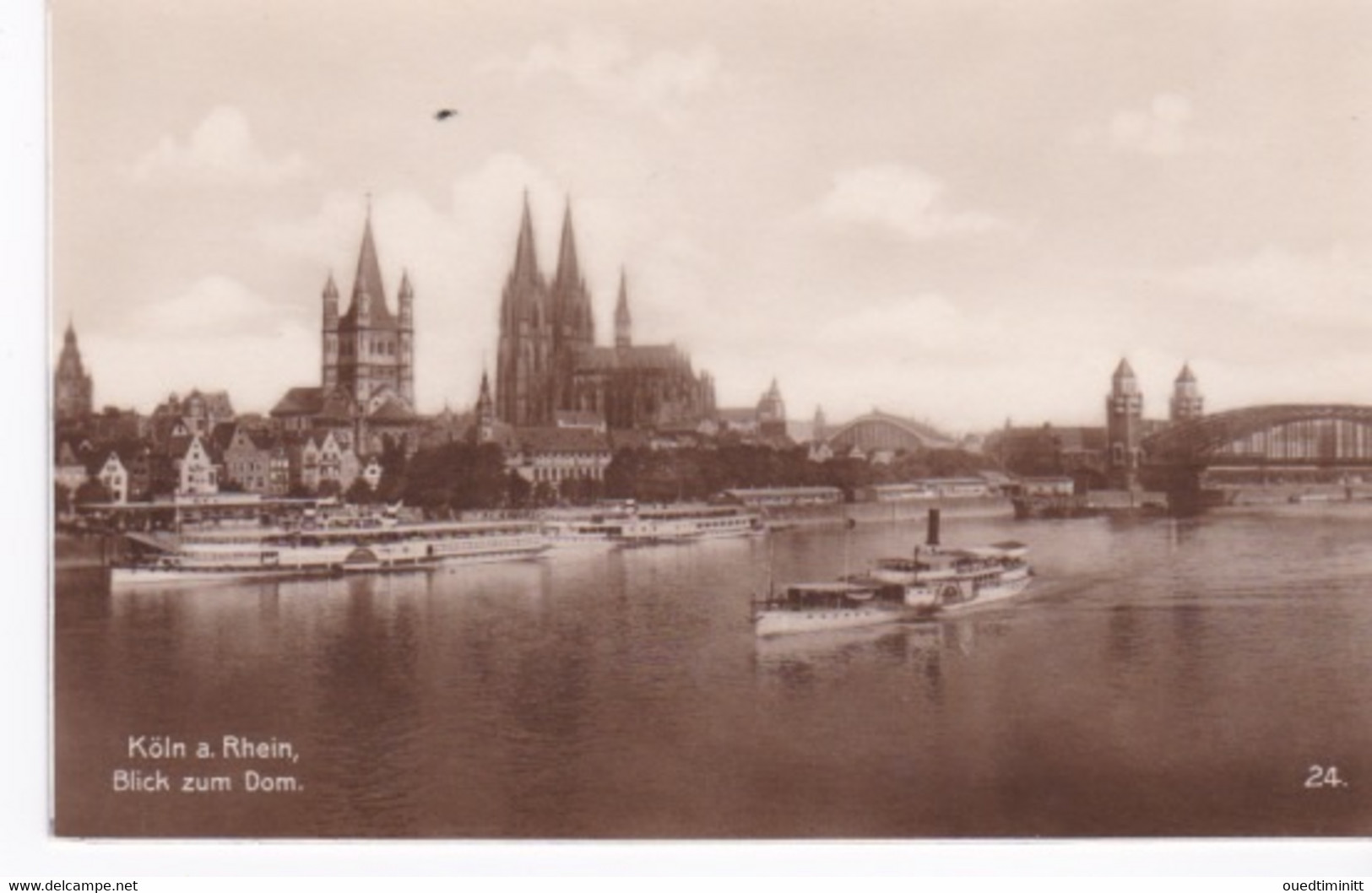 Köln A. Rhein Blick Zu Dom, Ferry - Koeln