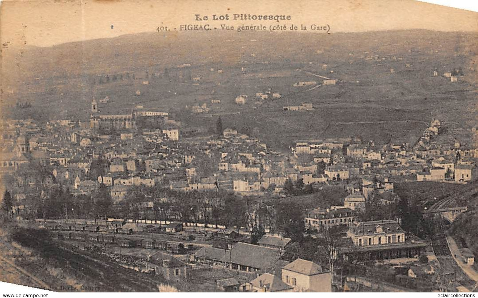 Figeac      46     Vue Générale         (voir Scan) - Figeac