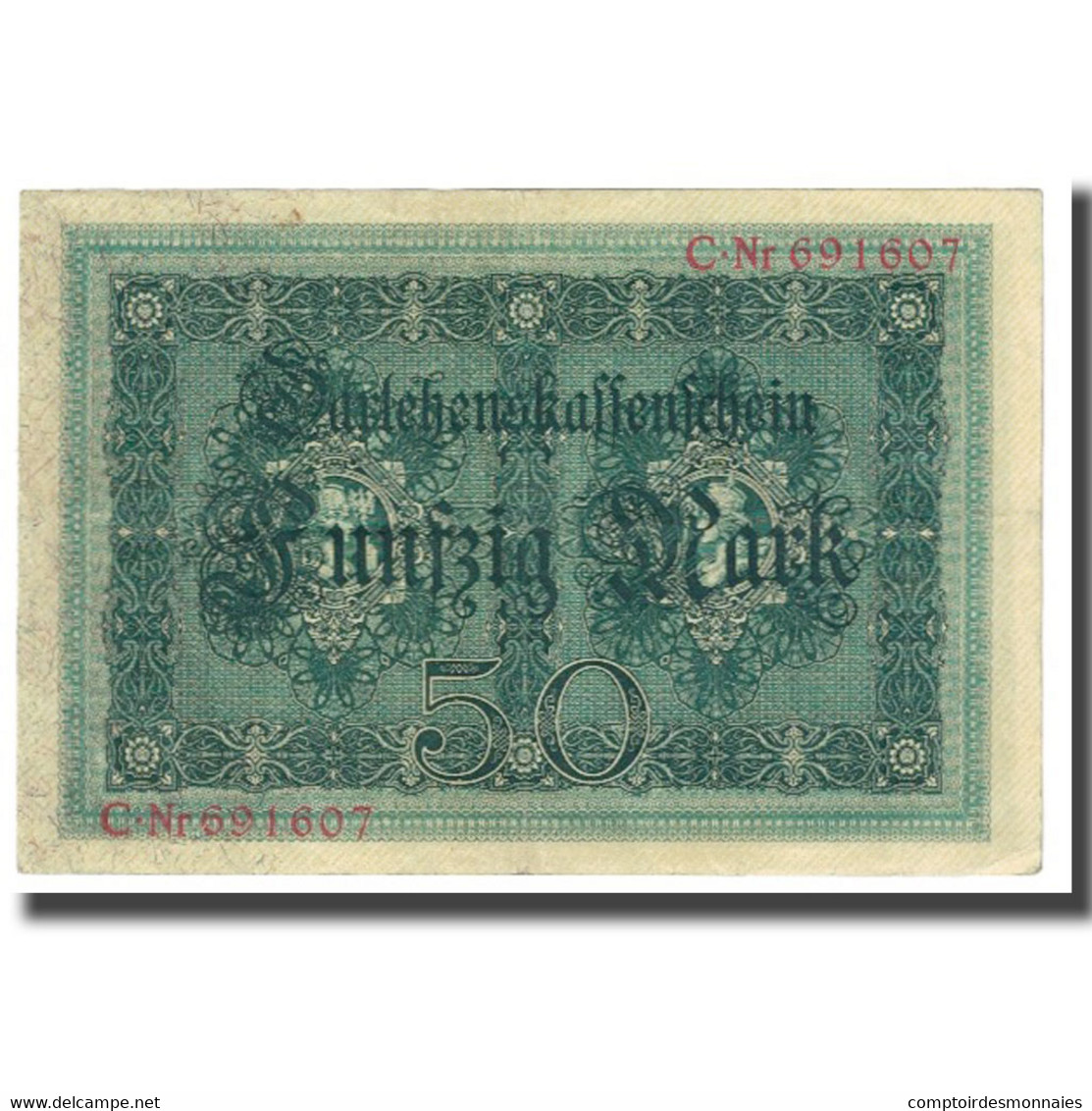 Billet, Allemagne, 50 Mark, 1914, 1914-08-05, KM:49a, TTB - 50 Mark