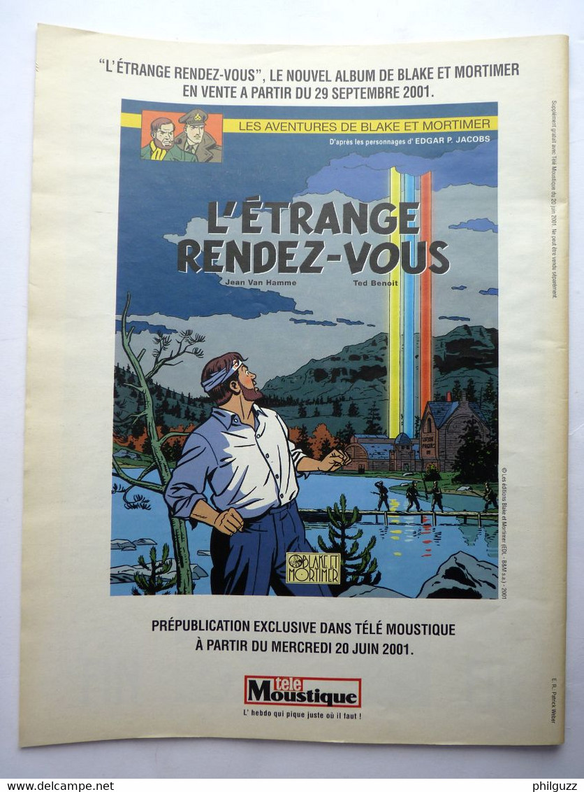 ALBUM BD Publicitaire Blake Et Mortimer La Marque Jaune Pour TELE MOUSTIQUE 2001 - Michel Vaillant