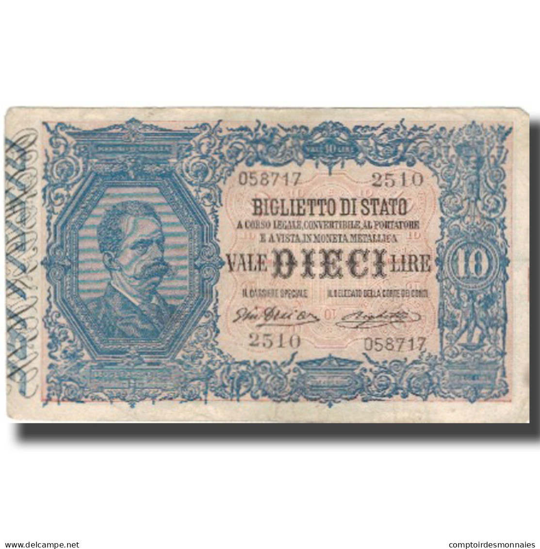 Billet, Italie, 10 Lire, 1914, 1914, KM:20e, TB - Regno D'Italia – 10 Lire