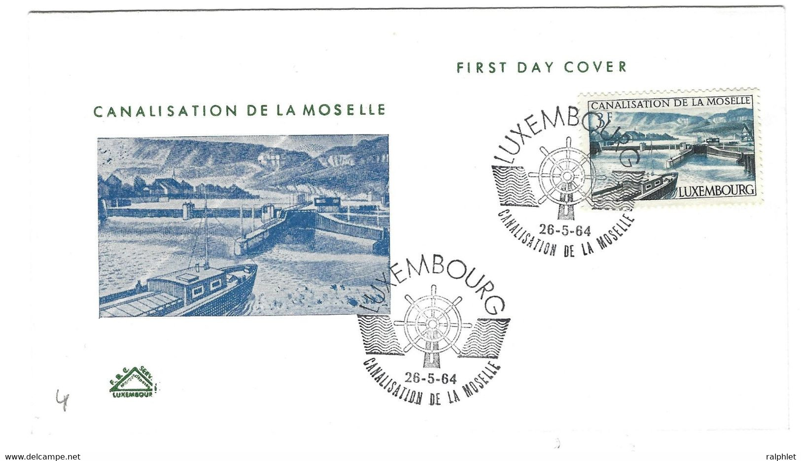 Luxembourg 1964 Moselle Canalisation ¦ ... ¦ Mosel Kanalisierung - Altri & Non Classificati