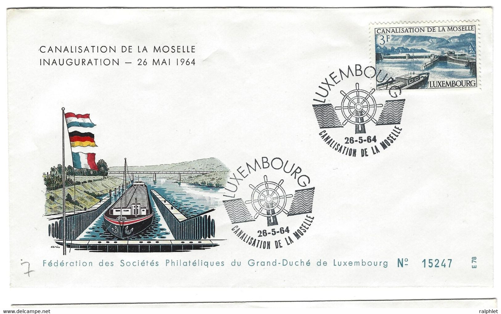 Luxembourg 1964 Moselle Canalisation ¦ ... ¦ Mosel Kanalisierung - Other & Unclassified