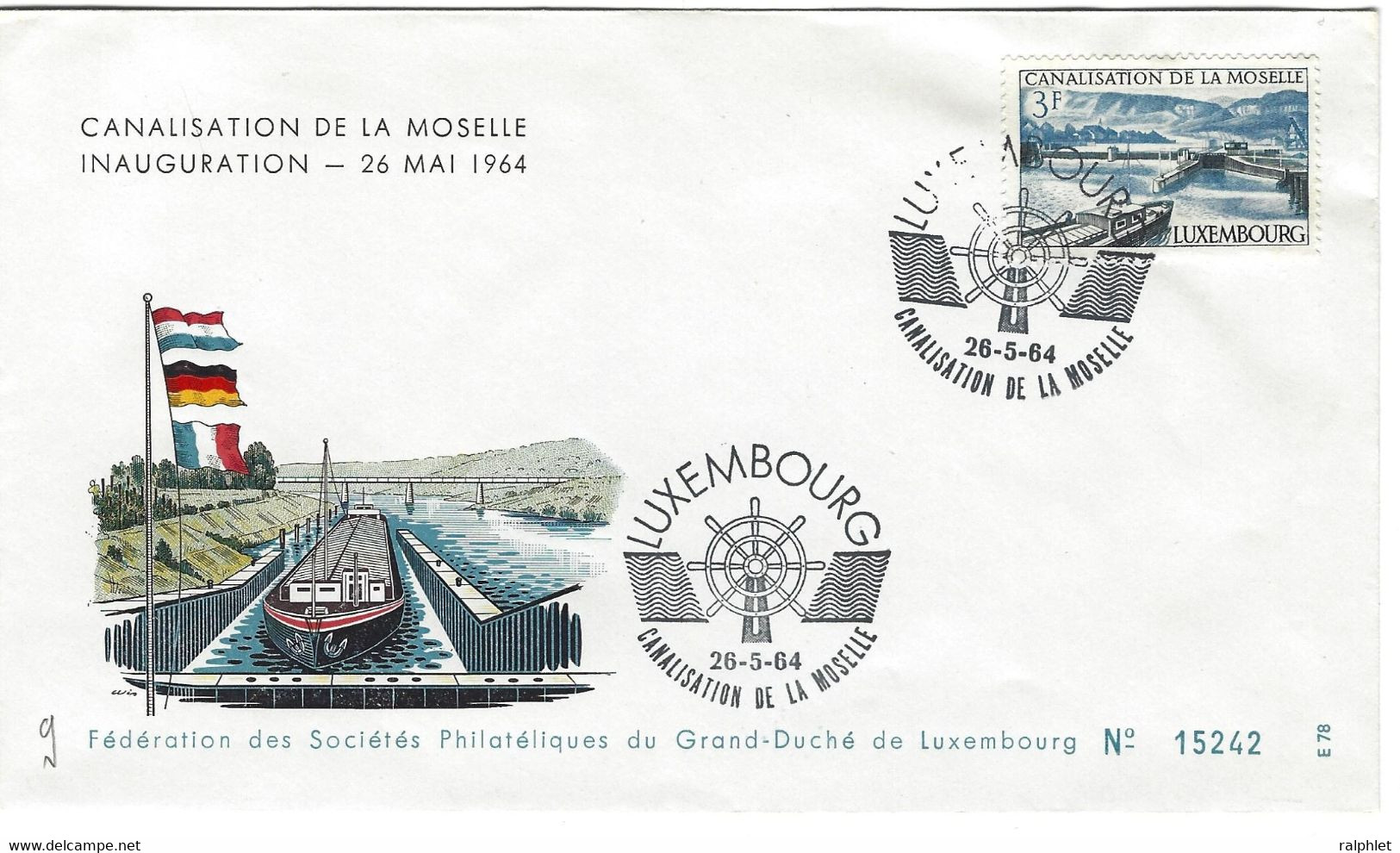 Luxembourg 1964 Moselle Canalisation ¦ ... ¦ Mosel Kanalisierung - Sonstige & Ohne Zuordnung