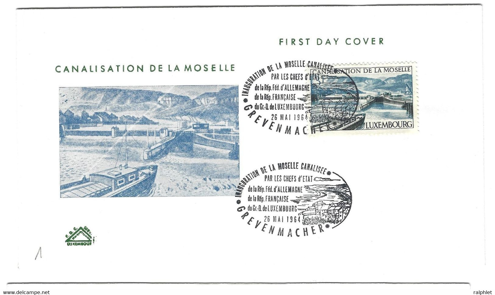 Luxembourg 1964 Moselle Canalisation ¦ ... ¦ Mosel Kanalisierung - Altri & Non Classificati