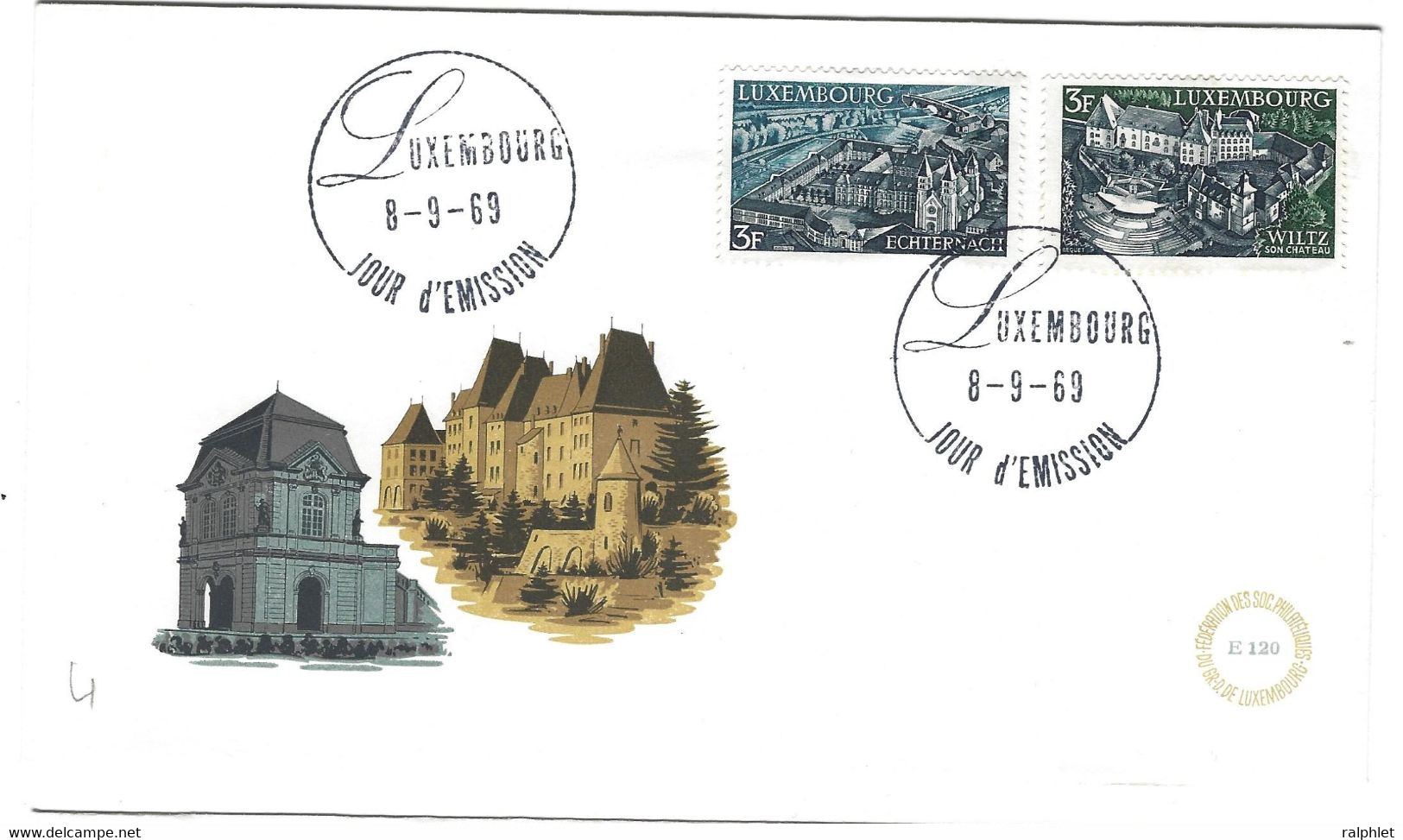 Luxembourg 1969 Echternach ¦ ... ¦ Wiltz - Altri & Non Classificati