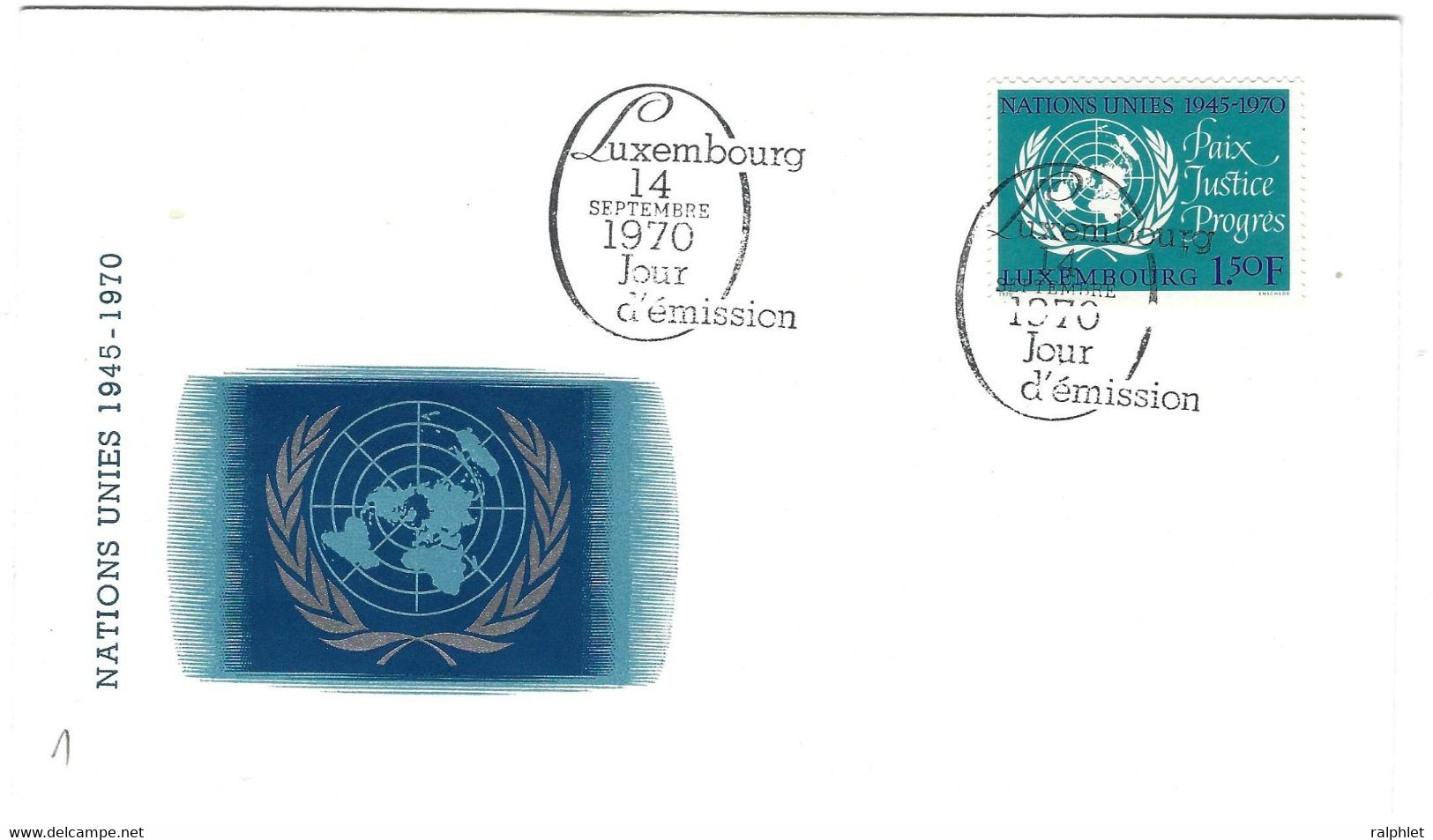 Luxembourg 1970 ONU ¦ ... ¦ UNO - Altri & Non Classificati