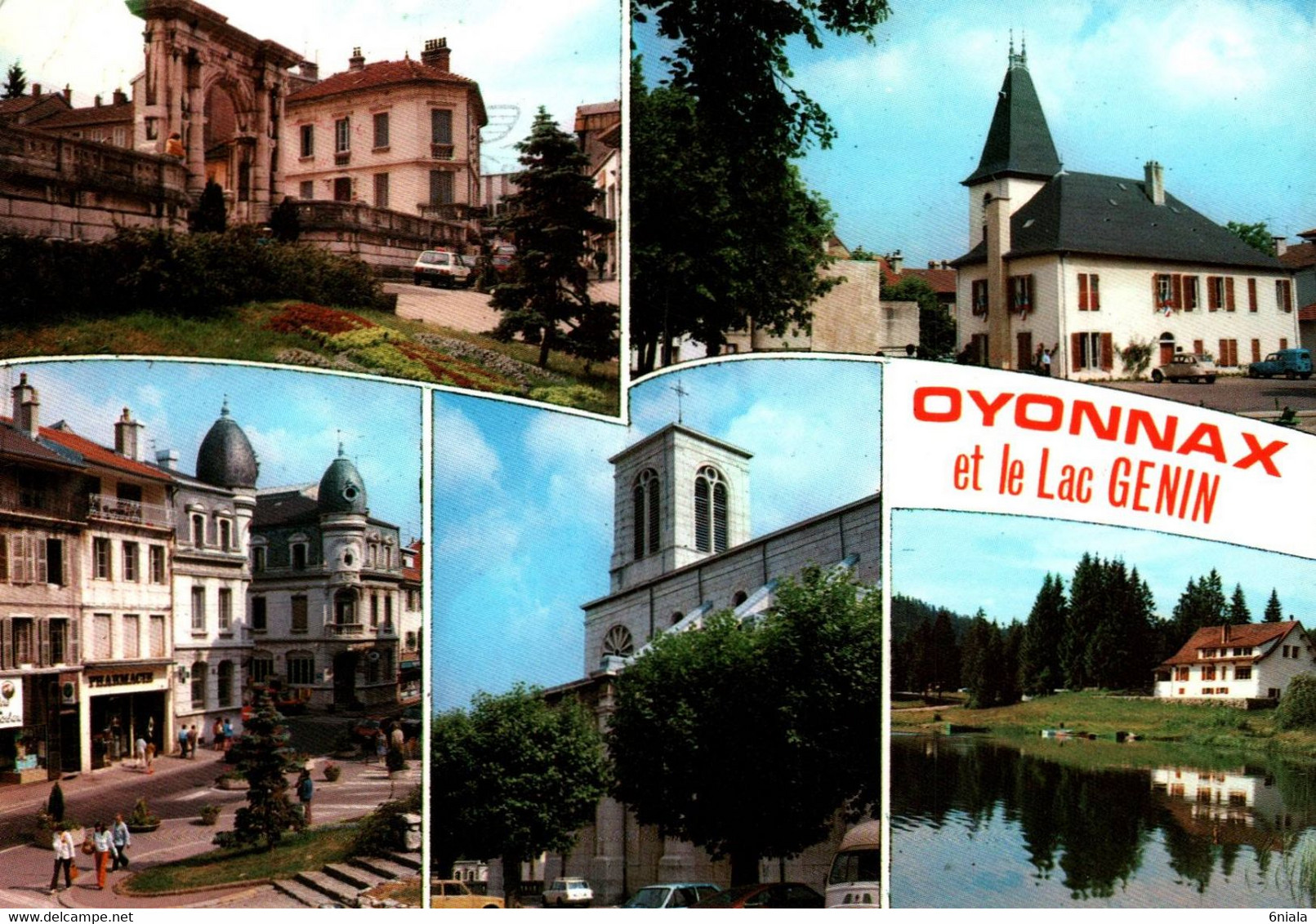 5828 Carte Postale OYONNAX  Alt. 540 M  Et Le Lac Genin       (scan Recto-verso) 01 Ain - Oyonnax