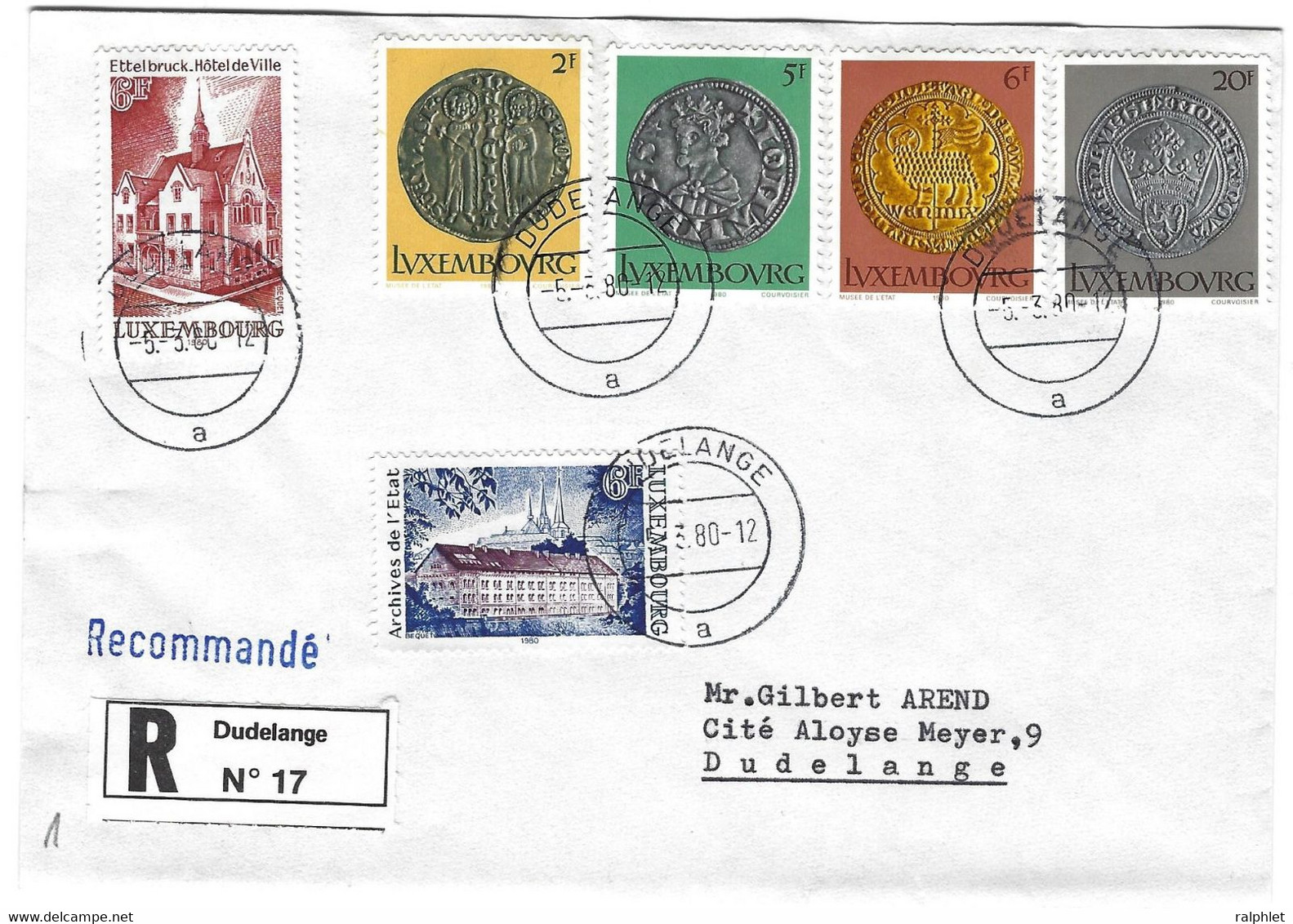 Luxembourg 1980 Monnaies Moyen-Age ¦ Ettelbruck Archives ¦ Münzen Mittelalter - Autres & Non Classés