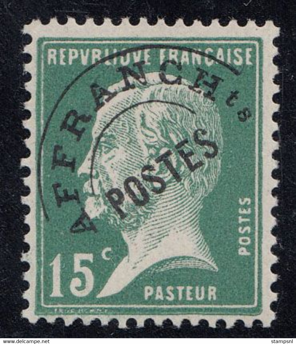 France Preobliteres - 1922-47 - 15c - TP Yv.65 - MNH - 1893-1947