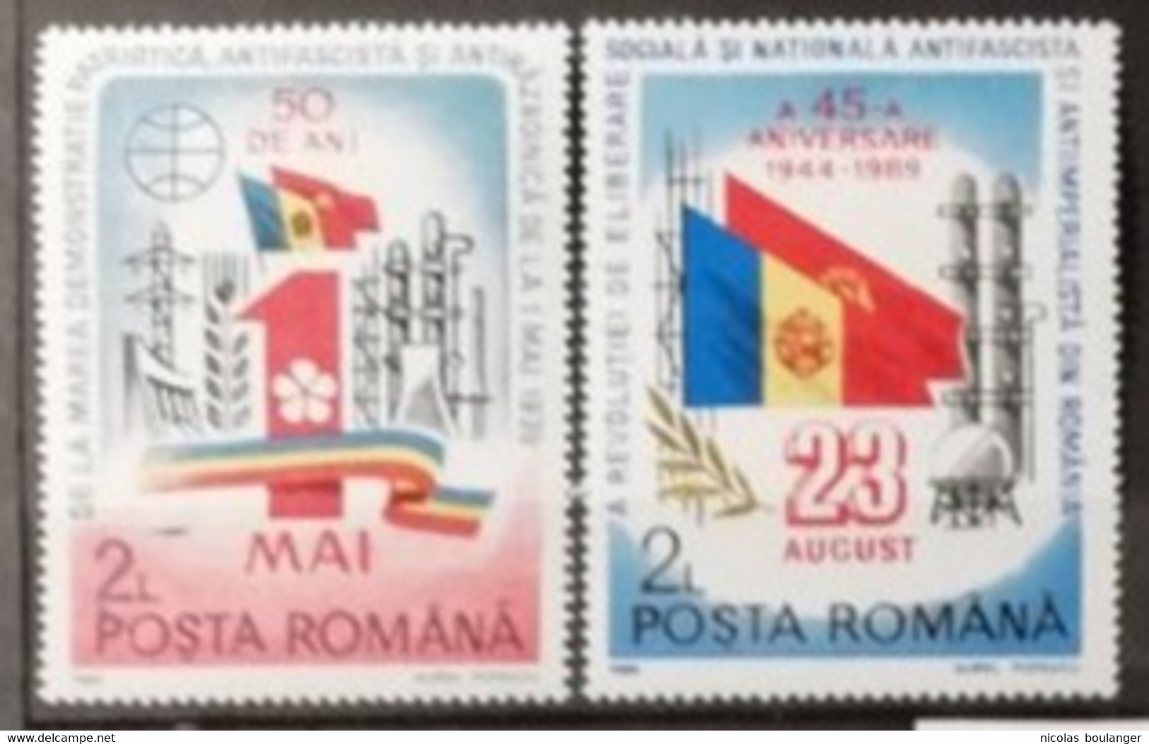 Roumanie 1989 / Yvert N°3847-3848 / ** - Unused Stamps